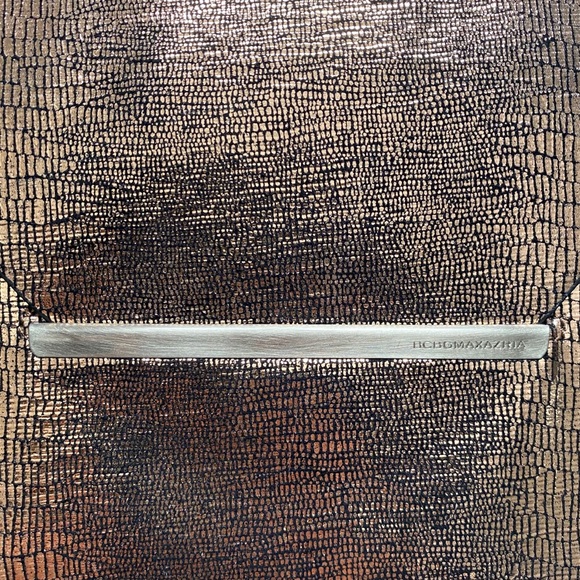 BCBG MAXAZRIA // Bronze Metallic Envelope Clutch - Picture 11 of 11